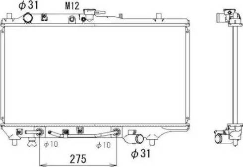 NRF 53293 - Radiator, engine cooling autospares.lv