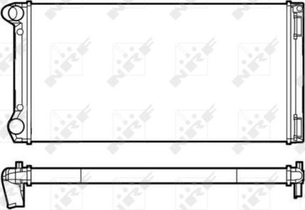 NRF 53249 - Radiator, engine cooling autospares.lv