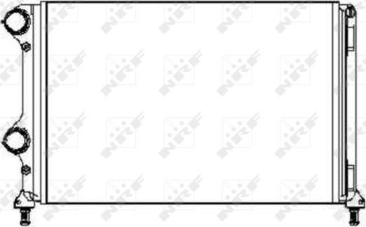 NRF 53245A - Radiator, engine cooling autospares.lv