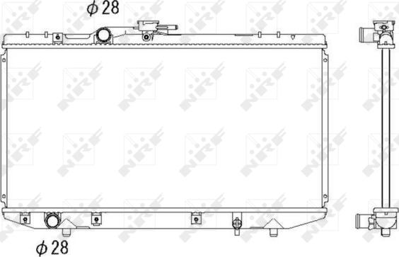 NRF 53269 - Radiator, engine cooling autospares.lv