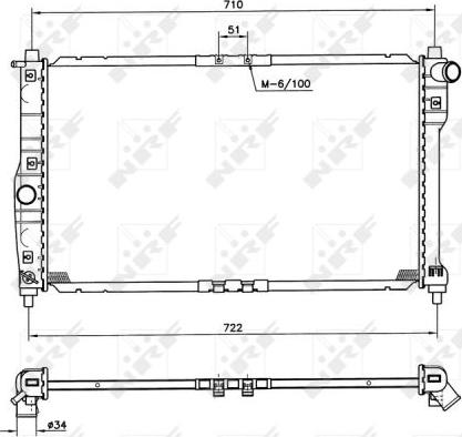 NRF 53263 - Radiator, engine cooling autospares.lv