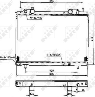 NRF 53200 - Radiator, engine cooling autospares.lv