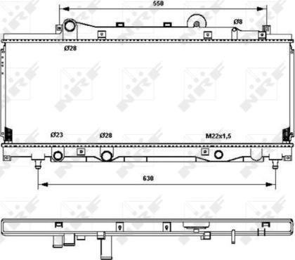 NRF 53202 - Radiator, engine cooling autospares.lv