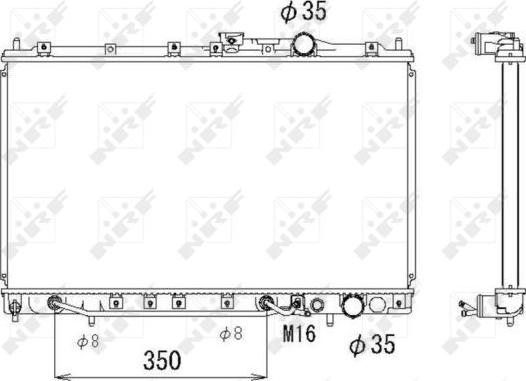 NRF 53283 - Radiator, engine cooling autospares.lv