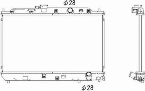 NRF 53287 - Radiator, engine cooling autospares.lv