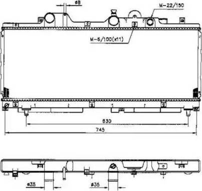 NRF 53221 - Radiator, engine cooling autospares.lv