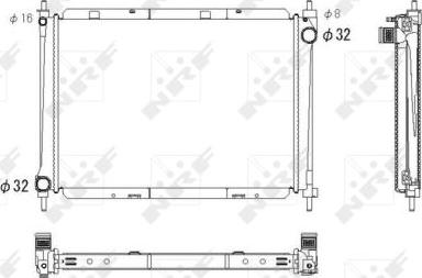 NRF 53759 - Radiator, engine cooling autospares.lv