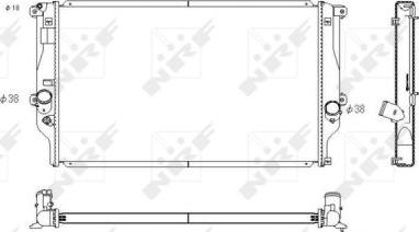 NRF 53769 - Radiator, engine cooling autospares.lv