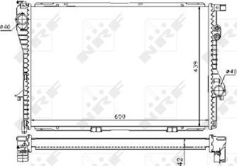 NRF 53721 - Radiator, engine cooling autospares.lv