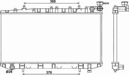 NRF 526864 - Radiator, engine cooling autospares.lv