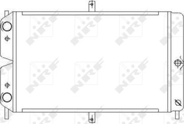 NRF 52008 - Radiator, engine cooling autospares.lv