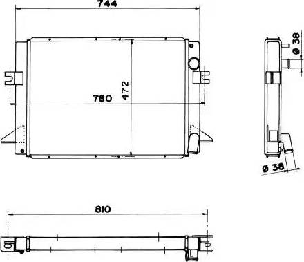 NRF 52003 - Radiator, engine cooling autospares.lv