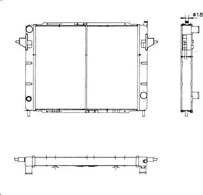 NRF 52018 - Radiator, engine cooling autospares.lv