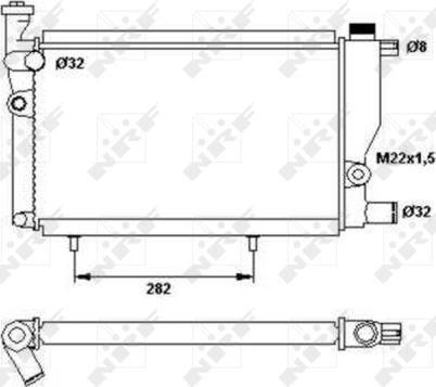 NRF 52024 - Radiator, engine cooling autospares.lv