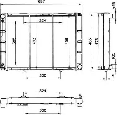 NRF 52028 - Radiator, engine cooling autospares.lv