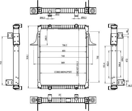 NRF 52071 - Radiator, engine cooling autospares.lv