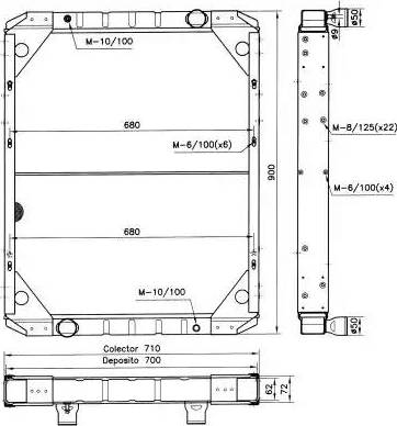 NRF 52077 - Radiator, engine cooling autospares.lv