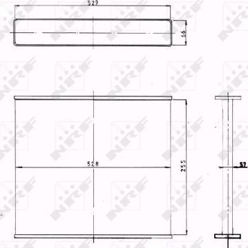 NRF 1007 - Core, radiator autospares.lv