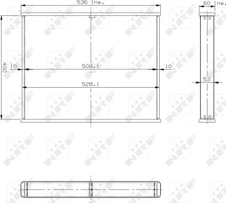 NRF 13954 - Core, radiator autospares.lv