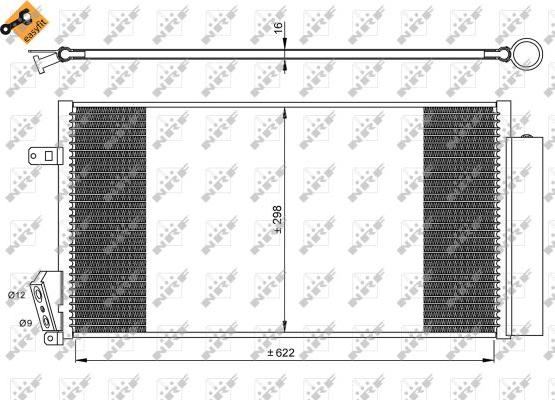 NRF 35940 - Condenser, air conditioning autospares.lv