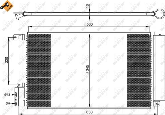 NRF 35939 - Condenser, air conditioning autospares.lv