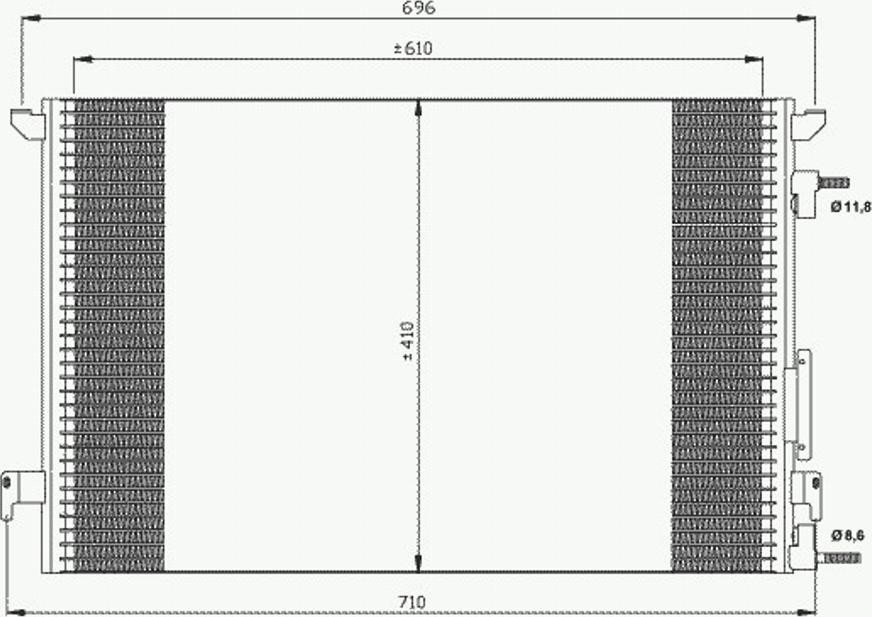 NRF 35453 - Condenser, air conditioning autospares.lv