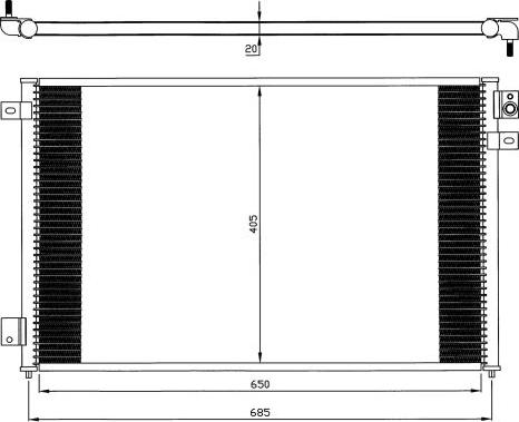 NRF 35567 - Condenser, air conditioning autospares.lv