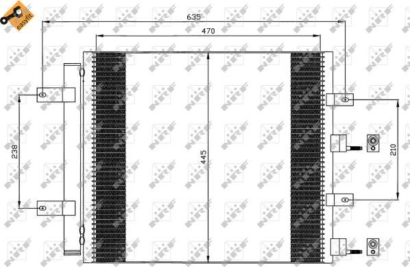 NRF 35604 - Condenser, air conditioning autospares.lv