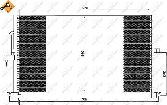 NRF 35603 - Condenser, air conditioning autospares.lv