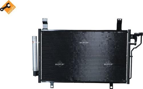 NRF 350408 - Condenser, air conditioning autospares.lv