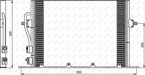 NRF 35196 - Condenser, air conditioning autospares.lv