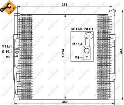 NRF 35146 - Condenser, air conditioning autospares.lv