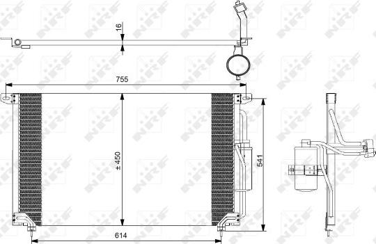 NRF 35184 - Condenser, air conditioning autospares.lv