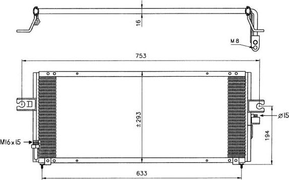 NRF 35331 - Condenser, air conditioning autospares.lv