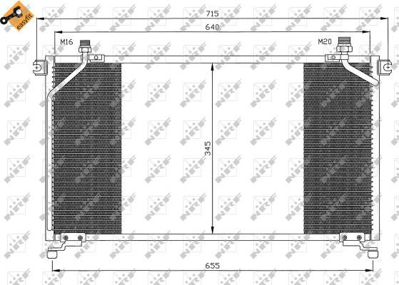 NRF 35373 - Condenser, air conditioning autospares.lv