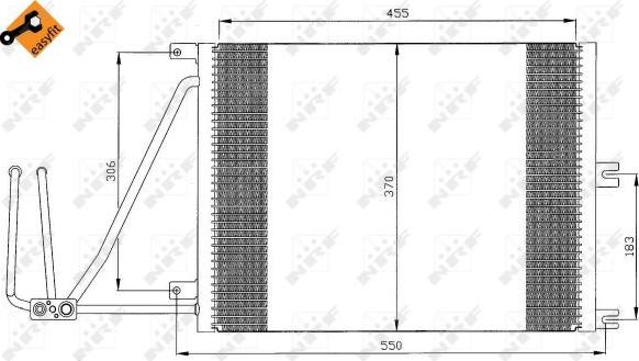 NRF 35292 - Condenser, air conditioning autospares.lv