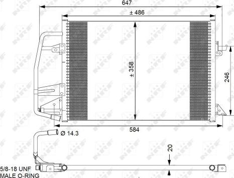 NRF 35251 - Condenser, air conditioning autospares.lv