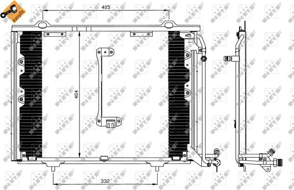 NRF 35214 - Condenser, air conditioning autospares.lv