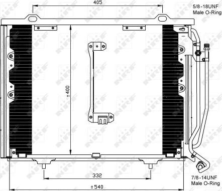 NRF 35215 - Condenser, air conditioning autospares.lv