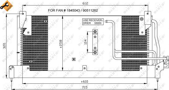 NRF 35218 - Condenser, air conditioning autospares.lv