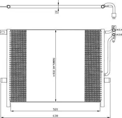 NRF 35224 - Condenser, air conditioning autospares.lv