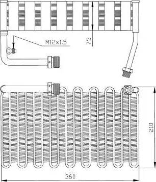 NRF 36007 - Evaporator, air conditioning autospares.lv