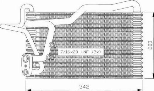 NRF 36035 - Evaporator, air conditioning autospares.lv