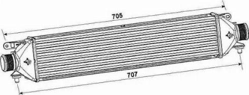 NRF 30240 - Intercooler, charger autospares.lv