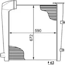 NRF 30212 - Intercooler, charger autospares.lv