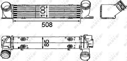 NRF 30797 - Intercooler, charger autospares.lv