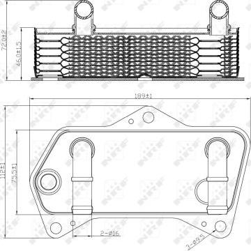 NRF 31188 - Oil Cooler, automatic transmission autospares.lv