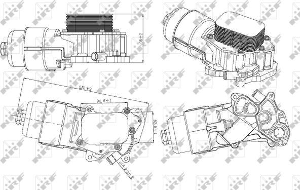 NRF 31328 - Housing, oil filter autospares.lv