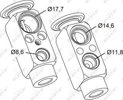 NRF 38479 - Expansion Valve, air conditioning autospares.lv