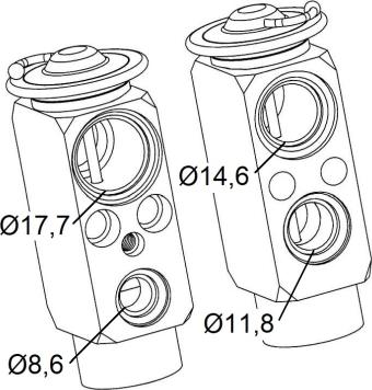 NRF 38399 - Expansion Valve, air conditioning autospares.lv